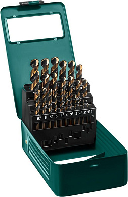 Набор сверл по металлу HSS-Co(8%) KRAFTOOL COBALT 25шт(1-13мм)