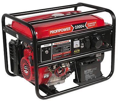 Бензиновый генератор  БГ-5500Э (5.0/5 5 кBт,220B,50Гц,12B,электростартер+аккумулятор,медная)