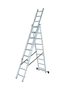 Лестница алюминиевая ВИХРЬ ЛА 3х8 трёхсекционная