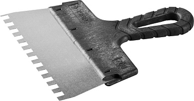 Шпатель ЗУБР ″Мастер″ ФАСАДНЫЙ, нержавеющее полотно, 200мм, зуб 8х8мм