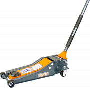 Домкрат подкатной 3 т. гаражный двухпоршневой, с уменьшенной высотой подхвата, 75-505 мм Ombra