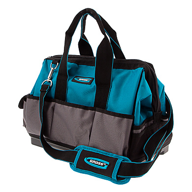 Сумка для инструмента Handwerker, 26 карманов, пластик. дно, наплечный ремень, 400х225х310мм// Gross