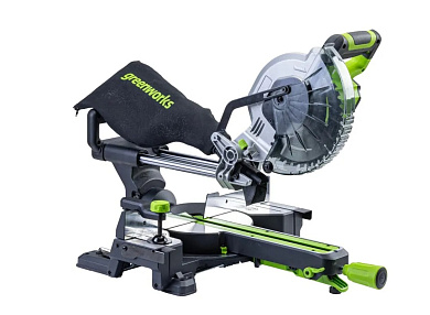 Торцовочная пила Greenworks GD24MS216, 24V, бесщеточная, 4800 об/мин, 216x30, без АКБ и ЗУ (1501707)