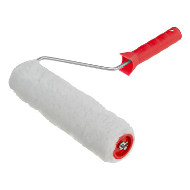 Валик "Искусственный мех", в сборе, 250 мм, D – 48 мм, D ручки – 6 мм, крепление шплинтом Сибртех
