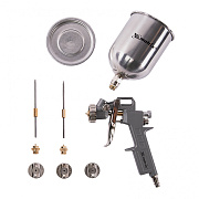 Краскораспылитель пневмат. с верхним бачком V= 0,6 л + сопла диаметром 1.2, 1.5 и 1.8 мм// Matrix