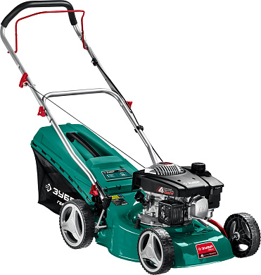 Бензиновая газонокосилка ЗУБР 410 мм 3.5 л.с