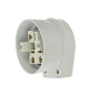Разъем Smartbuy, для плиты 32А 250В 2P+PE (ОУ) пластиковый белый