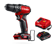 Бесщеточная ударная дрель-шуруповерт ЗУБР 20 В, 45 Н·м, 1 АКБ LMS (2 А·ч)