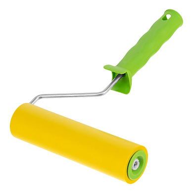 Валик прижимной резиновый с ручкой, 180 мм, D ручки - 6 мм// Сибртех