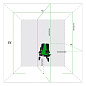 Лазерный уровень ADA 3D Liner 4V GREEN
