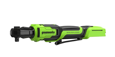 Гайковерт-трещотка акк. Greenworks GD24RW, 24V,б/щет, 1/2", 80Нм, без АКБ и ЗУ, сумка (3804007)