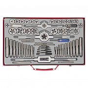 Набор метчиков и плашек М2-М20, 65 шт., метал. кейс Matrix