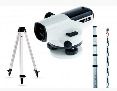 ПРОФЕССИОНАЛЬНЫЙ КОМПЛЕКТ Нивелир ADA PROF-X32 + Рейка ADA STAFF 5 + Штатив на клипсах ADA Light