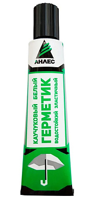 Герметик каучуковый белый 40мл (50) Анлес