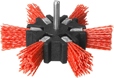 Щетка дисковая ″звезда″ для дрели, нейлоновая проволока с абразивным покрытием ЗУБР