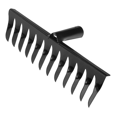 Грабли стальные, 12 витых зубьев, без черенка Сибртех