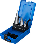 Набор ступенчатых сверл, 3 шт., 4-30мм, ЗУБР, серия Профессионал