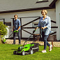 Газонокосилка аккумуляторная Greenworks G24X2LM41, 2*24V, 41 см, с 2хАКБ 4Ач и ЗУ (2512607UD)