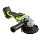 Угловая шлифовальная машина акк. Greenworks GD24AG, 24V, б/щет, 125 мм, 10500 об/мин,1x5Ач,ЗУ,кор (3