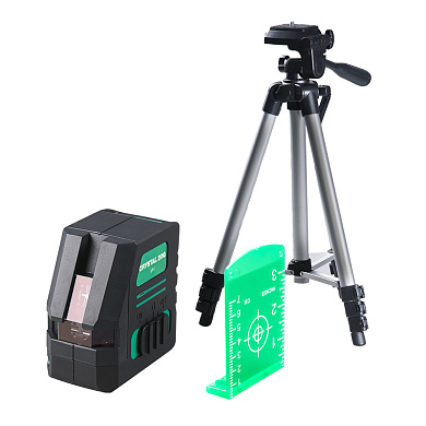 Уровень лазерный Crystal 20G VH Set с зеленым лучом и набором аксессуаров FUBAG