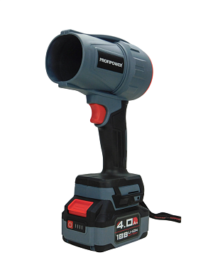 Аккумуляторная бесщеточная воздуходувка ProfiPower "Tornado" MKBUB-18V (Li-ion-1шт, 4.0Ач, З/У, в ко