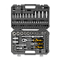 Набор инструментов, 1/2", 1/4", CrV, S2, пластиковый кейс, 94 предмета// Denzel