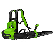 Воздуходувка ранцевая Greenworks GD40BPG2 40V 2408107 бесщеточная аккумуляторная (без АКБ и ЗУ)