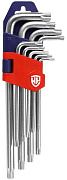 Набор Г-образных ключей 9шт TORX с отверстием WP222002 WORKPRO