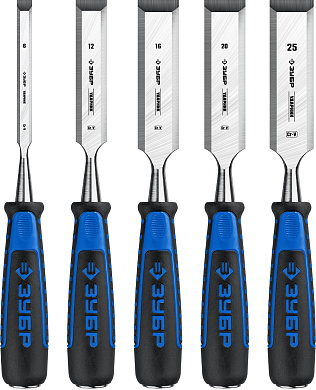 Набор стамесок-долот ЗУБР Ударник, 5 предм