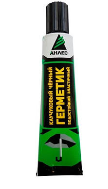 Герметик каучуковый черный 40мл (50) Анлес