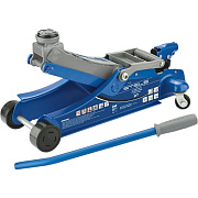 Домкрат гидравлический подкатной, поворотная рукоятка, 2т LOW PROFILE, 100-350 мм// Stels