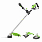 Триммер аккумуляторный Greenworks TB201H, 82V,2,0 кВт,46 см, c ножом,кусторезом,б/щ,с 1хАКБ 5Ач и ЗУ